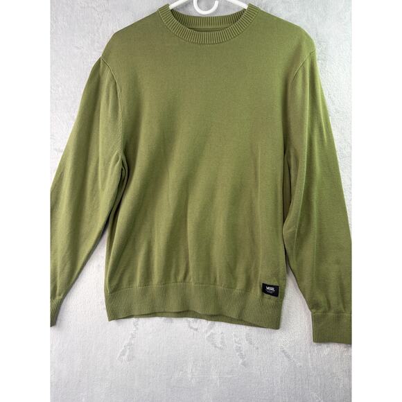 Vans Tacuba Solid Crewneck Sweater – Loden Green – Size S - Picture 5 of 7